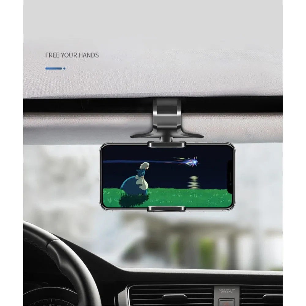 3 in 1 Car GPS Smartphone Holder: Dashboard / Visor Clamp   AC Grid Clip for Switel Sunny S52D - Black