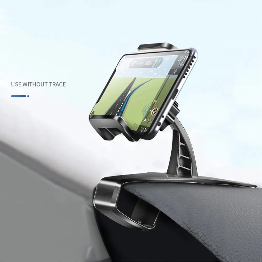 3 in 1 Car GPS Smartphone Holder: Dashboard / Visor Clamp   AC Grid Clip for Switel Sunny S52D - Black