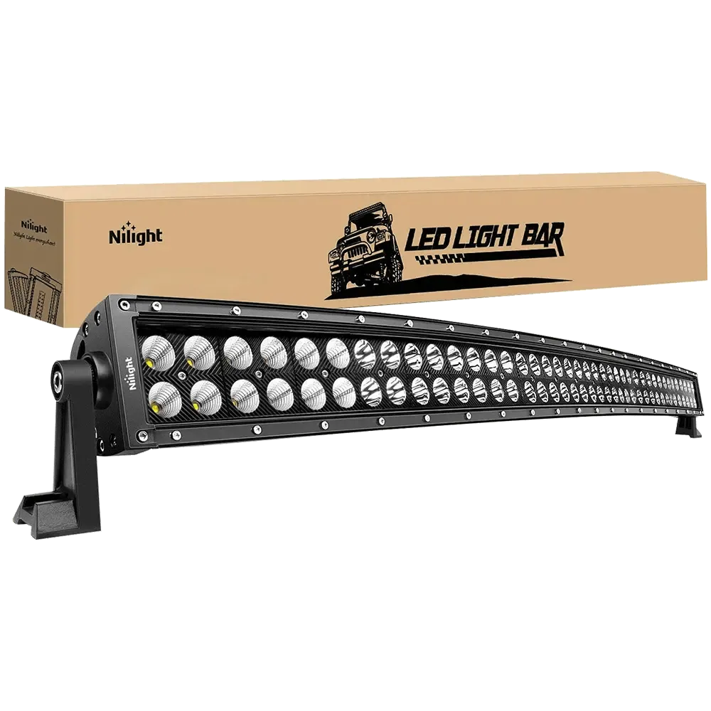 42 Inch 240W Double Row Black Curved Spot Flood LED Light Bar