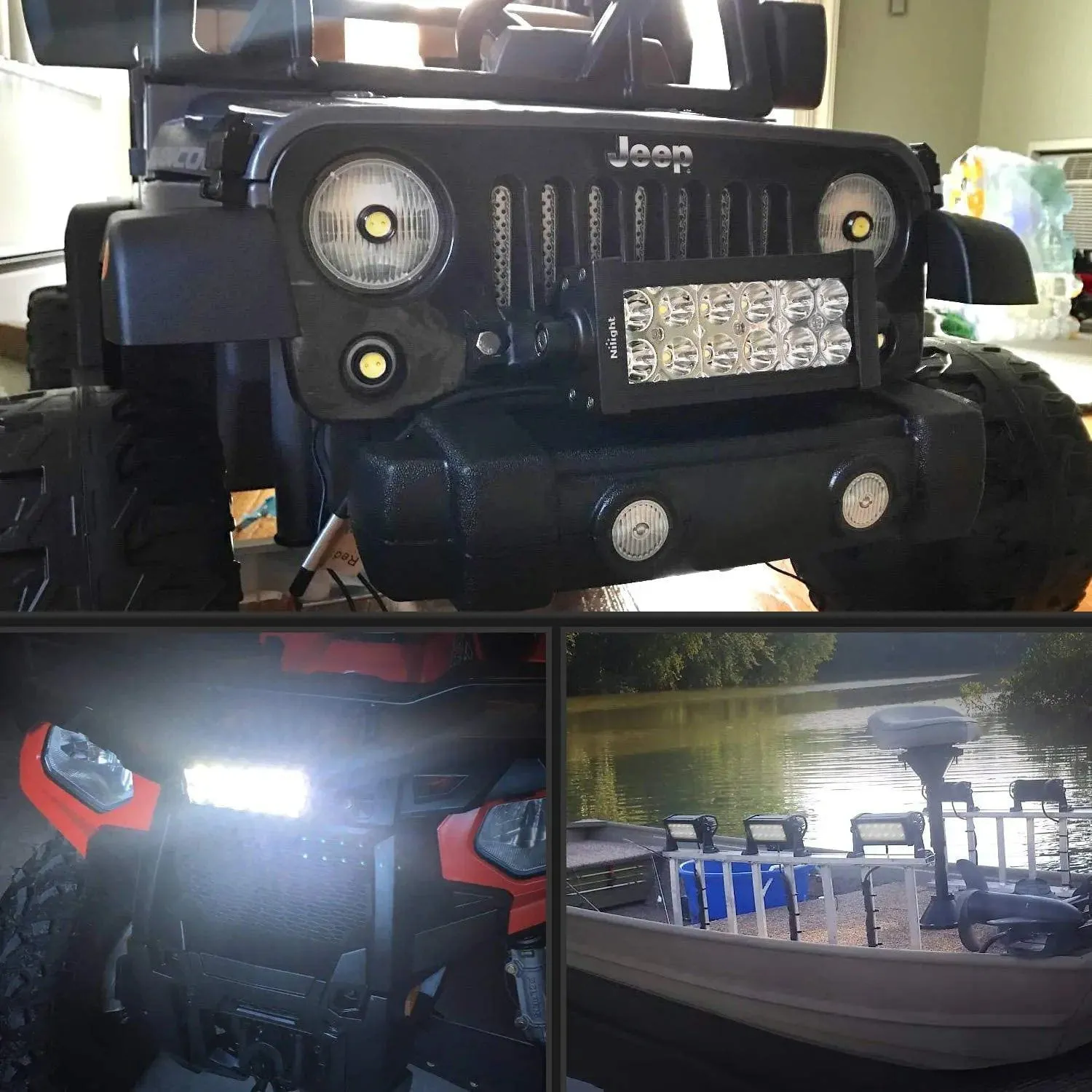 7 Inch 36W Double Row Spot LED Light Bar