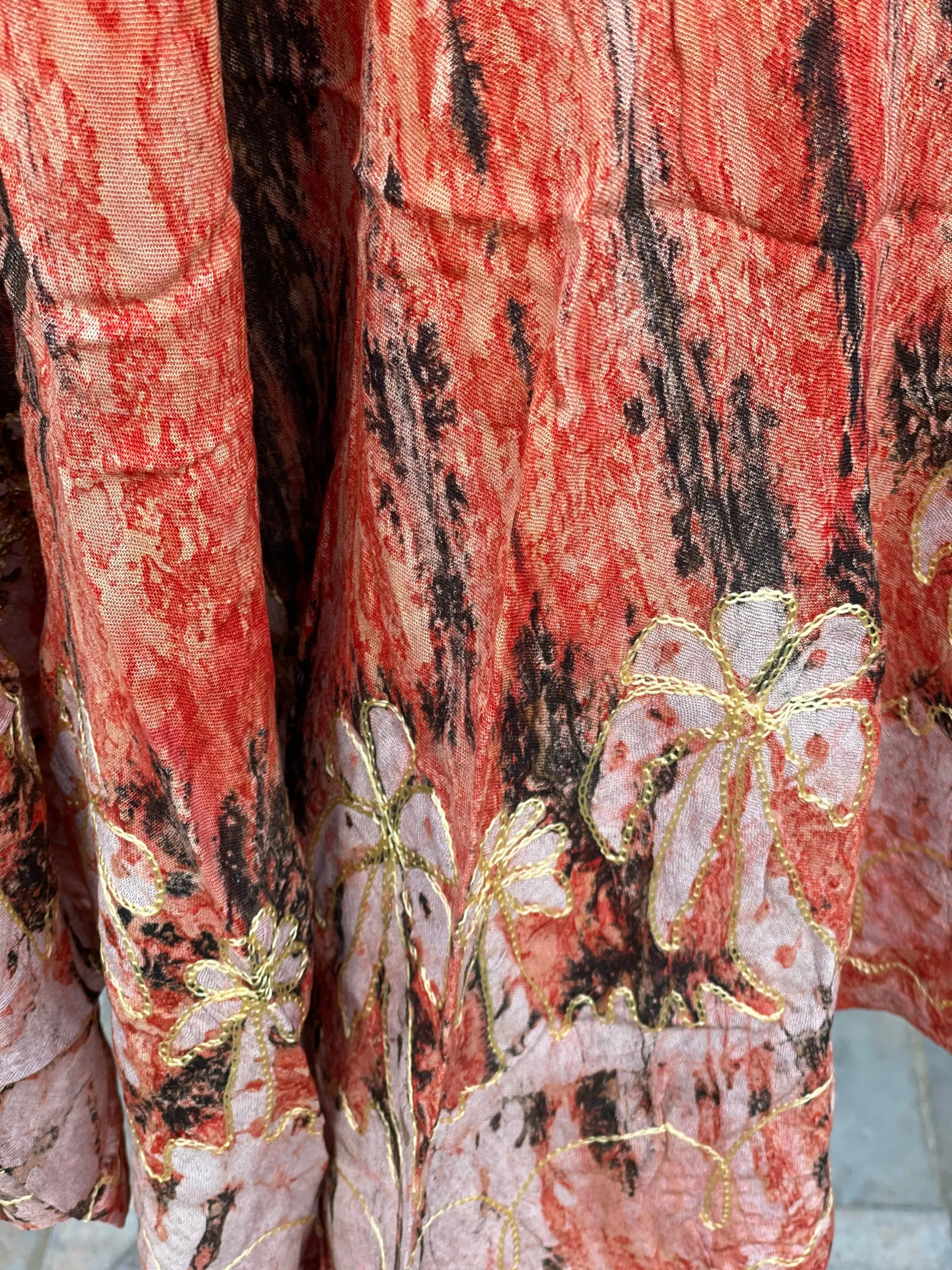 Casual Flowy Batik Dress for Summer