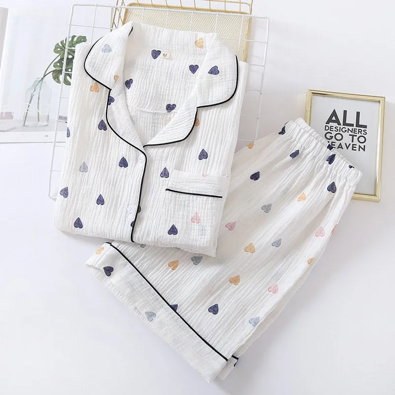 Cow Print Summer Pajamas