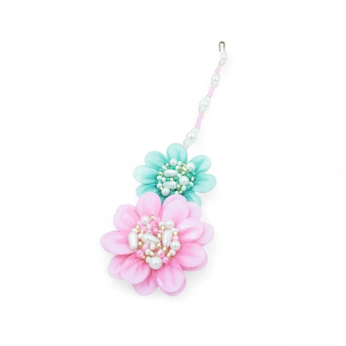 Daisy - Baby Pink & Sky Blue (Necklace   Earrings)
