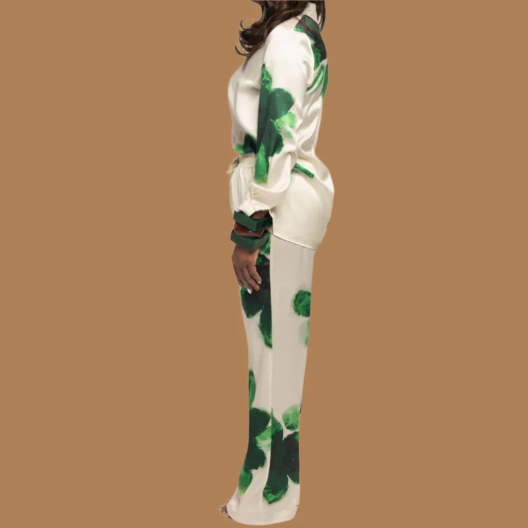 Emerald Breeze Pant Set