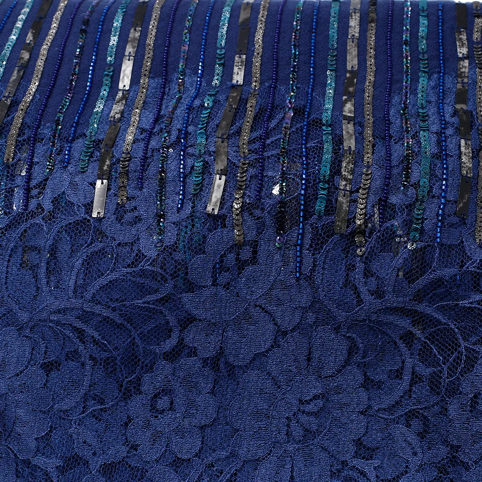 Floral Beaded Scarf