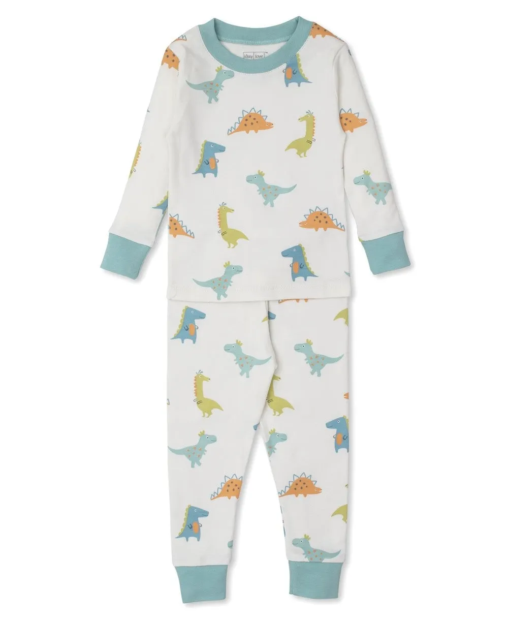 Kissy Kissy Love Boys Snug Fit Pajamas - Dino Pals