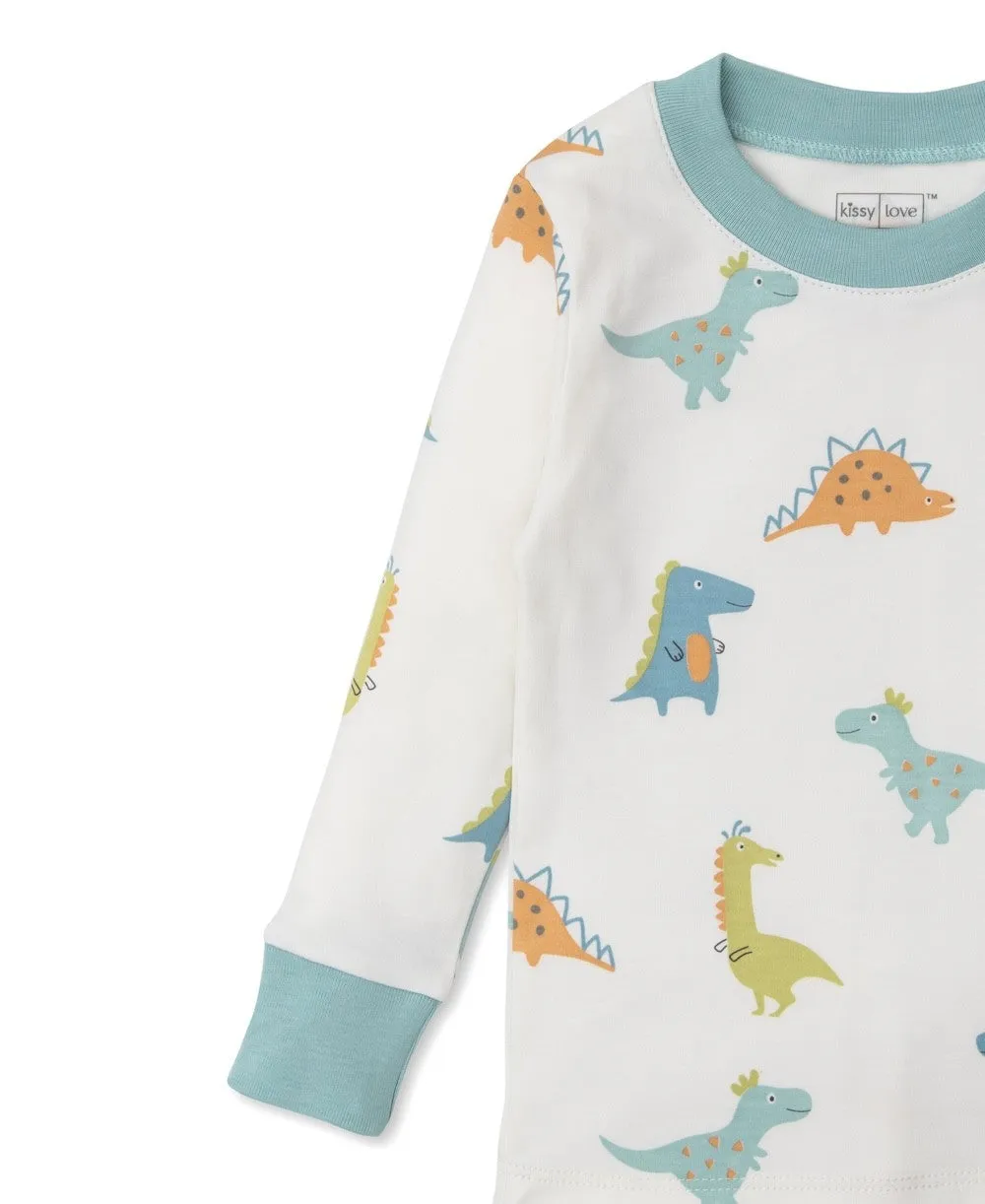Kissy Kissy Love Boys Snug Fit Pajamas - Dino Pals