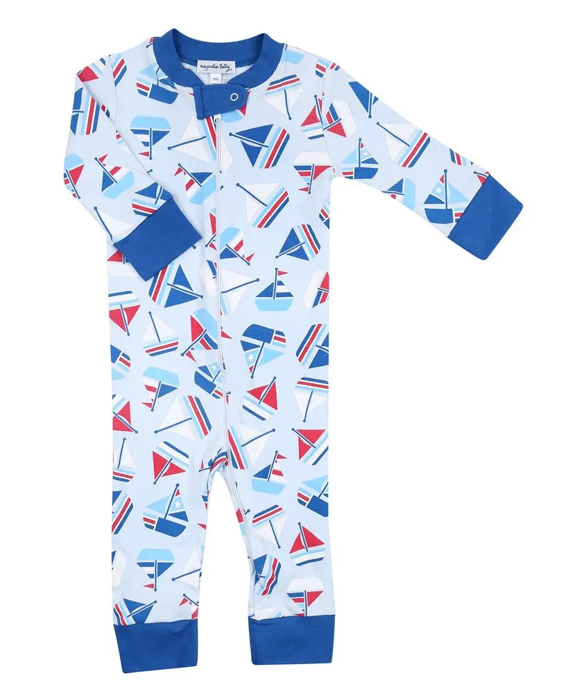 Magnolia Baby Set Sail Zipped Pajama