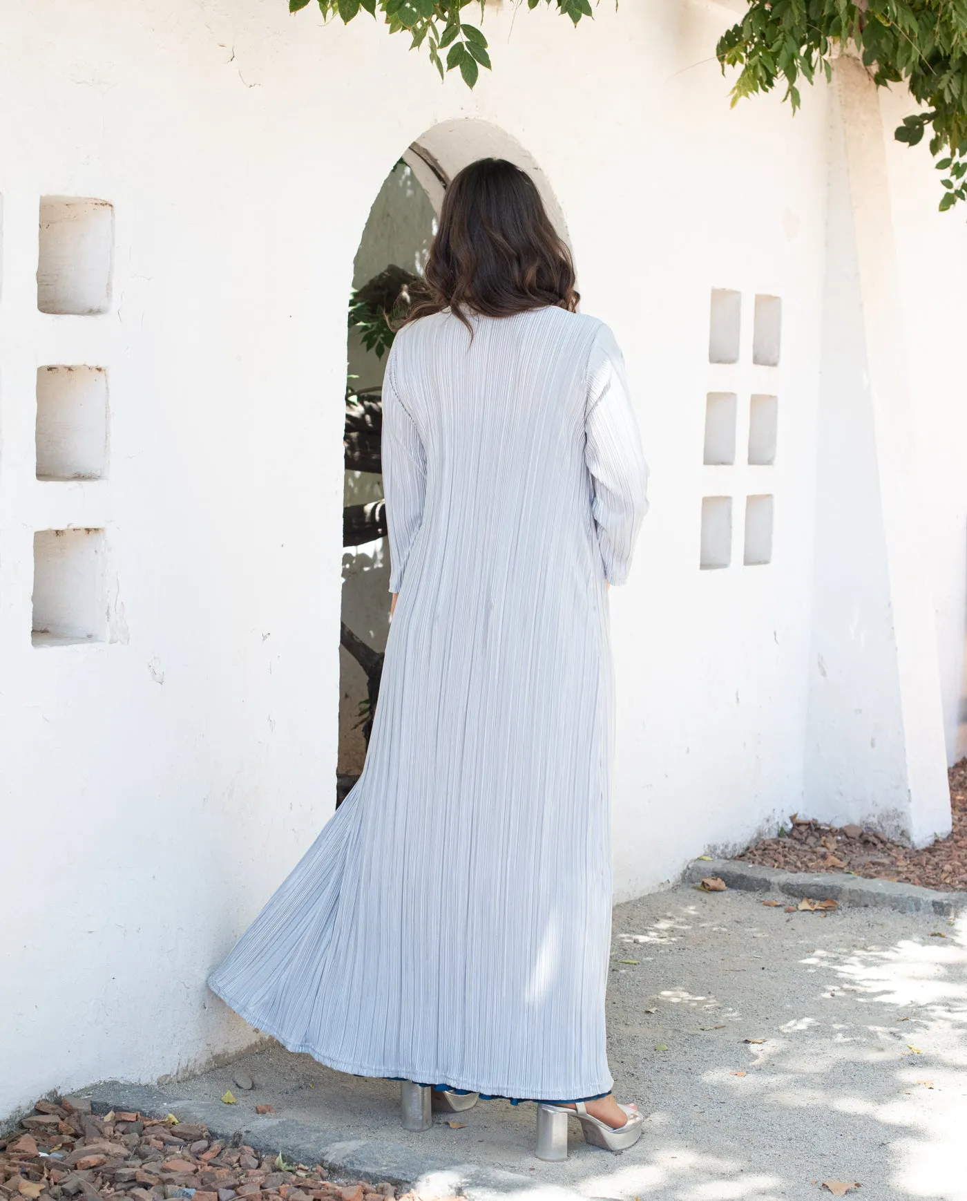 Maxi Tapado Camila Plisado Plateado