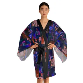 Post Malone Lightning Photo Collage Long Sleeve Kimono Robe