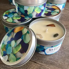 Sea Glass Discovery Candle Tin-Cobalt