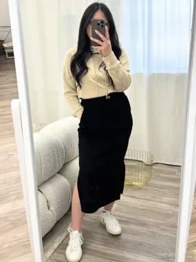 Soren Scuba Double Slit Skirt