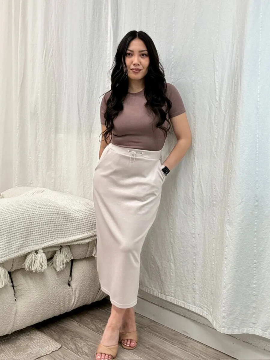 Soren Scuba Double Slit Skirt