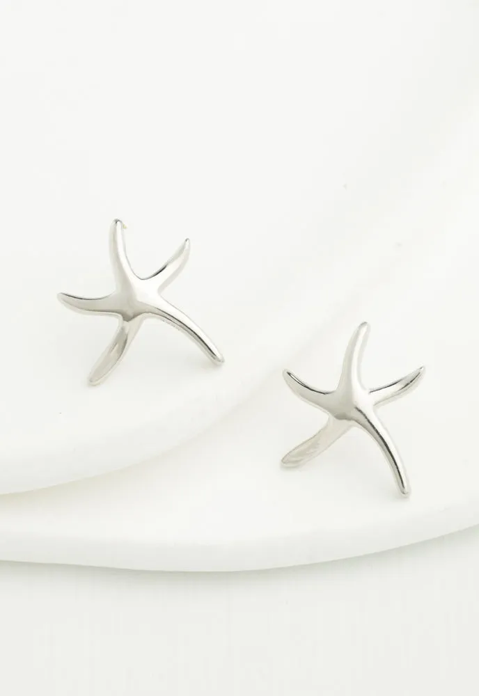 Starfish Stirling Silver Studs Earrings, Gives Women Freedom!