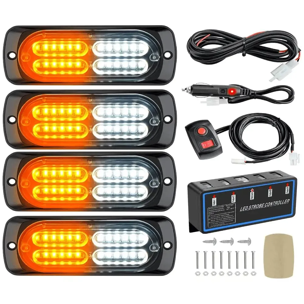 Surface Mount Led Strobe Light Kit (4 Pcs)