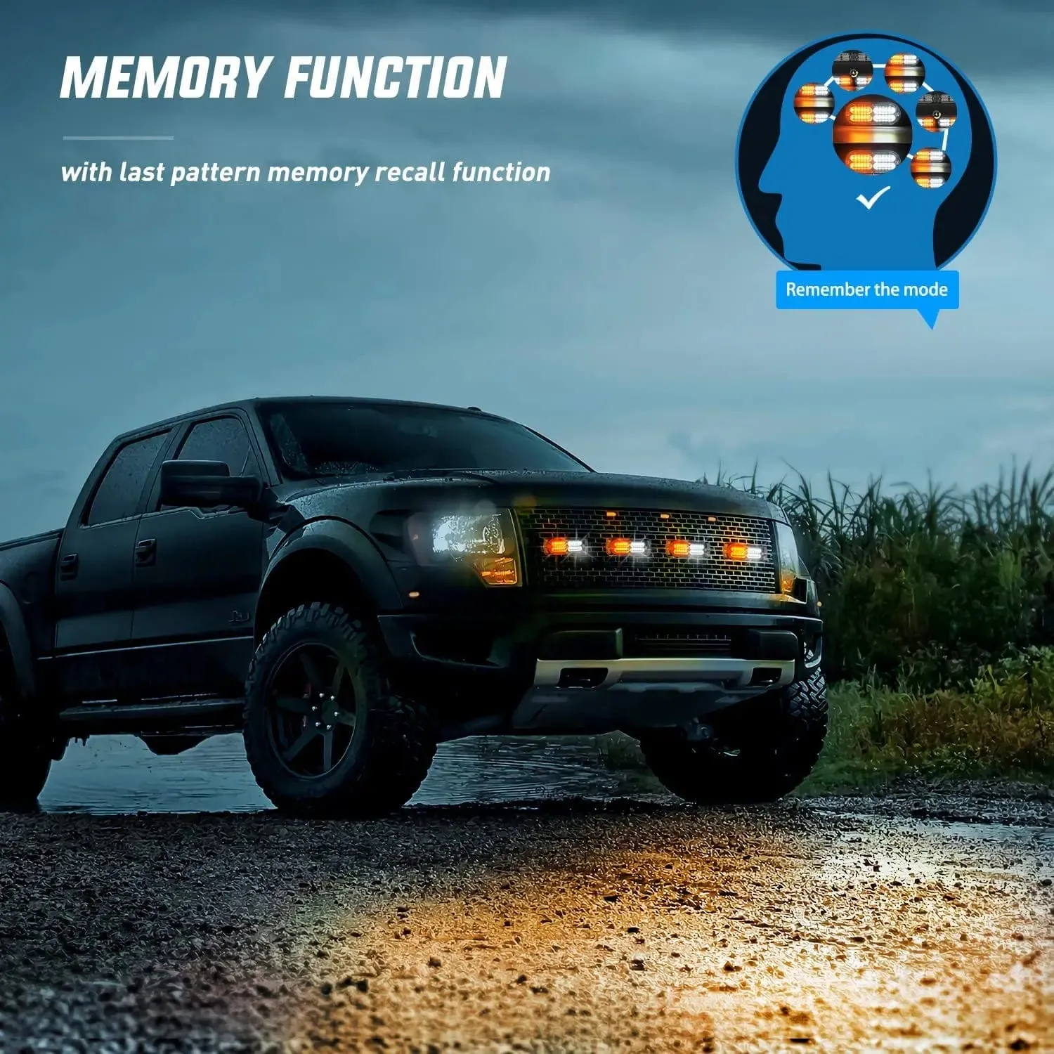 Surface Mount Led Strobe Light Kit (4 Pcs)