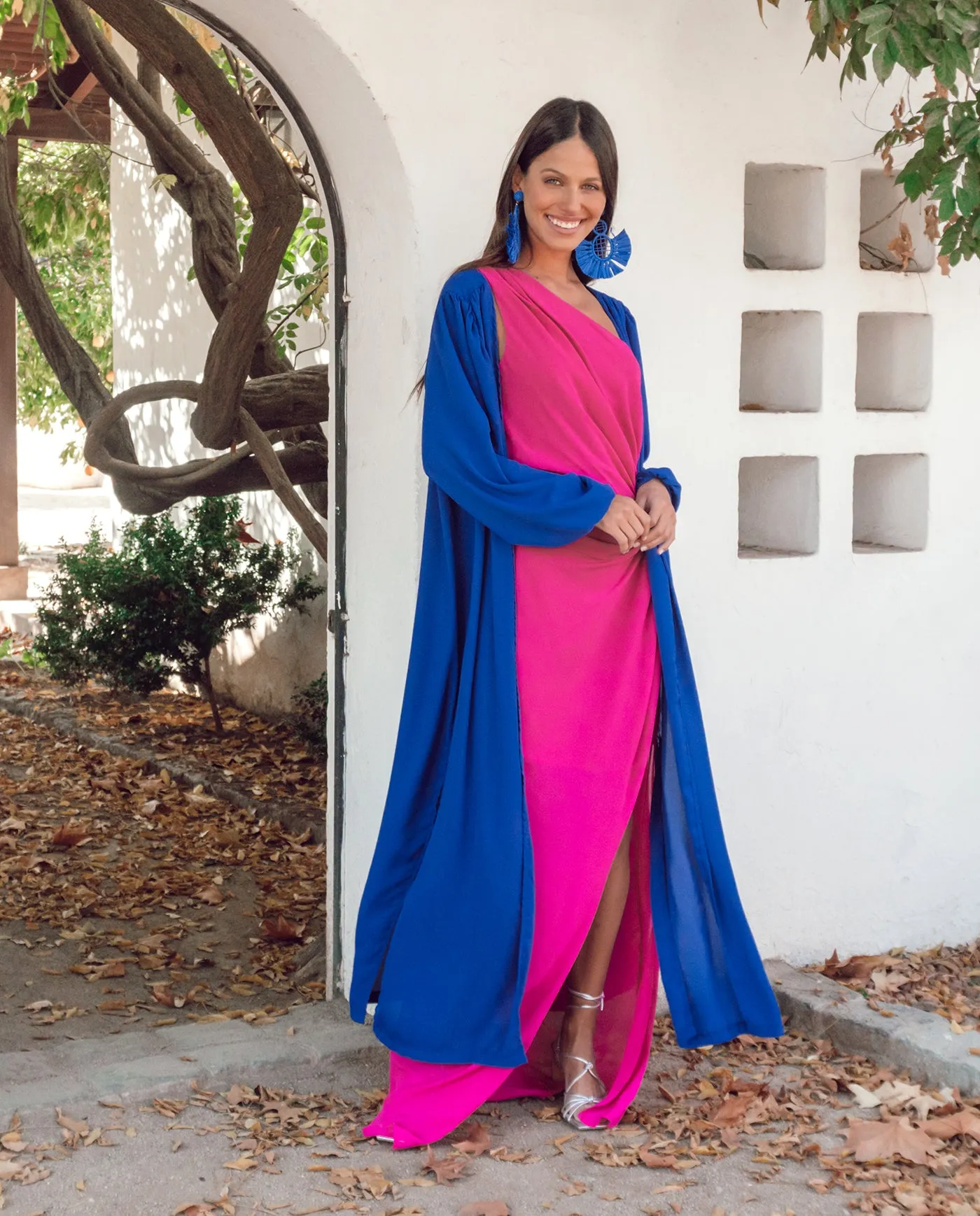 TAPADO DE FIESTA GALA CREPE AZUL ROYAL