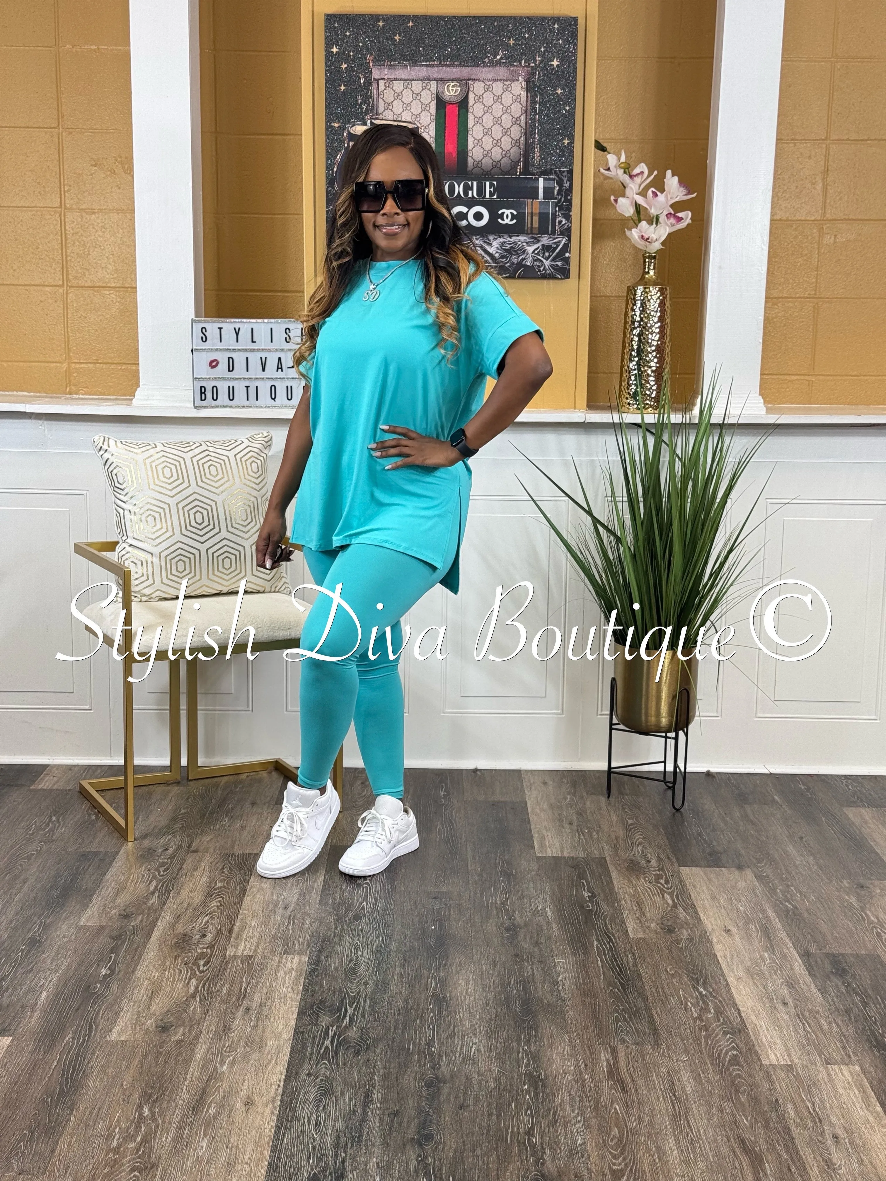 The Perfect Chill Set up to 3XL (Aqua Blue)