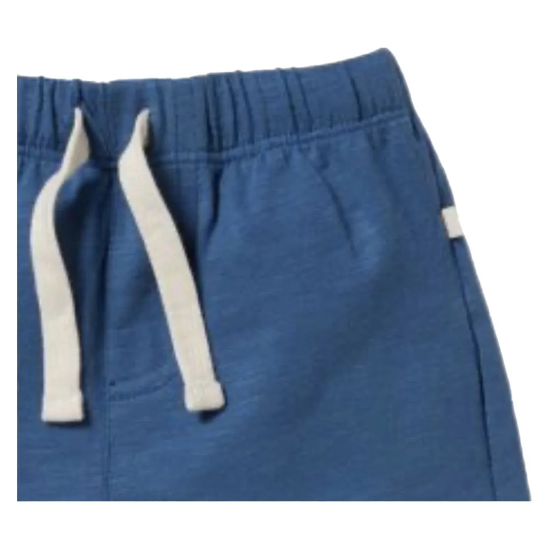 Tie Front Short - Dark Blue